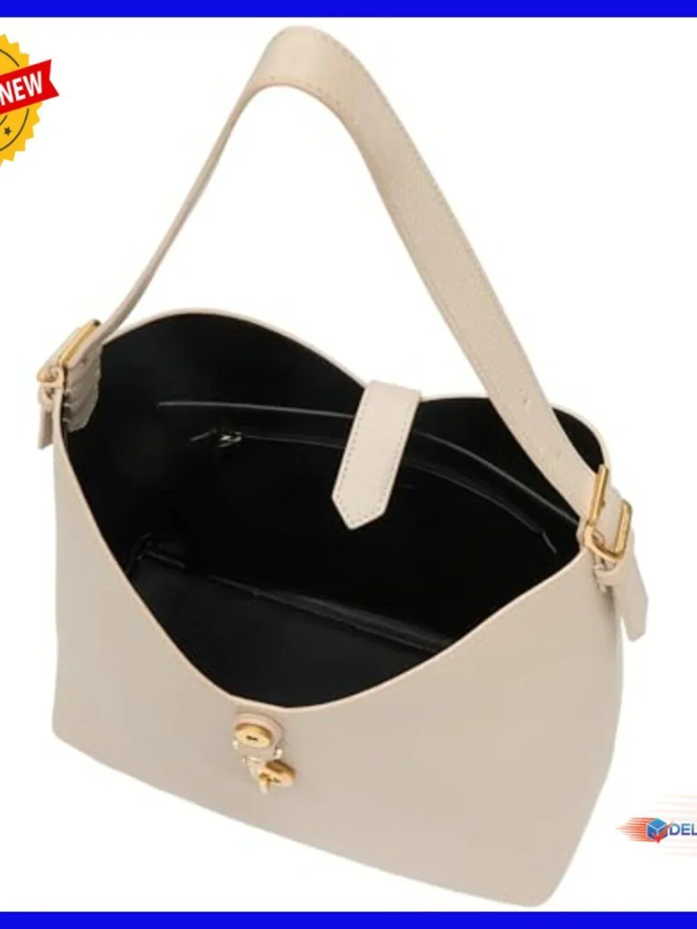 Mini Hobo Bag Leather Shoulder Purse Magnetic Snap Closure Slouchy Silhouette